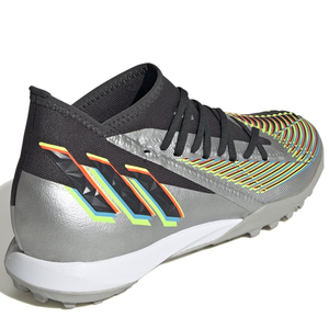 adidas Predator Edge.3 Turf Soccer Shoes (Metallic Silver/Black)