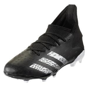 adidas Jr Predator Freak.3 FG Soccer Cleats (Core Black/Cloud White)