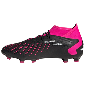 adidas Jr. Predator Accuracy.1 Firm Ground Soccer Cleats (Core Black/Team Shock Pink)