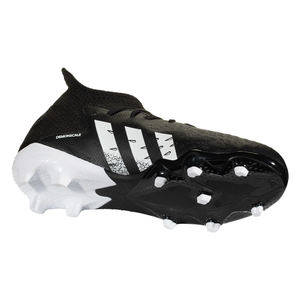 adidas Jr Predator Freak.3 FG Soccer Black/Cloud Wearhouse (Core Soccer Cleats - White)