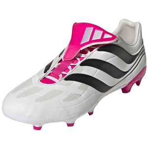 adidas Predator Precision.3 Firm Ground Soccer Cleats (White/Team Shock Pink)