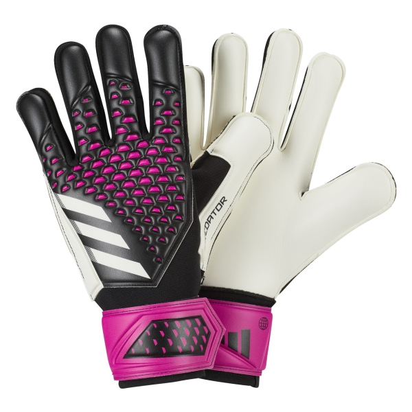 Adidas Predator GL Match Goalkeeper Gloves Black White Pink 9