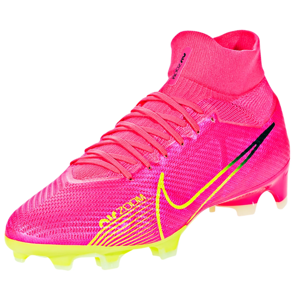 Nike Zoom 9 Pro FG Soccer Cleats (Pink Spell/Volt-Gridiron) -