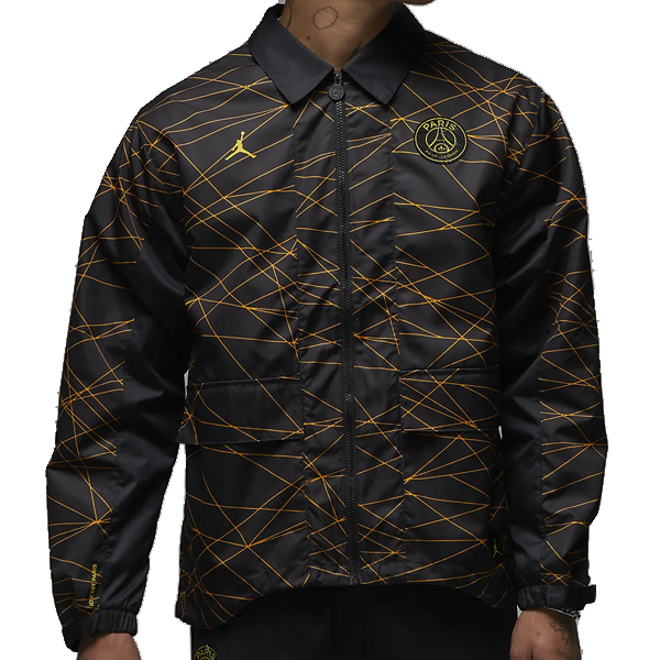 Nike Paris Saint-Germain 4th Anthem Jacket (Black/Tour Yellow Nike Paris Saint-Germain 4th Anthem Jacket (Black/Tour Yellow