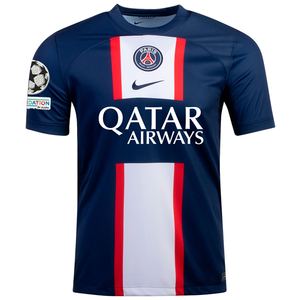 Nike Paris Saint-Germain Home Jersey w/ Champions League Patches 22/23 (Midnight Navy/White)