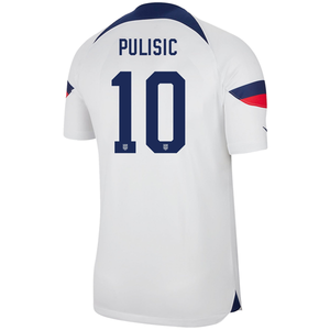 Nike United States Authentic Match Christian Pulisic Home Jersey 22/23 (White/Loyal Blue)