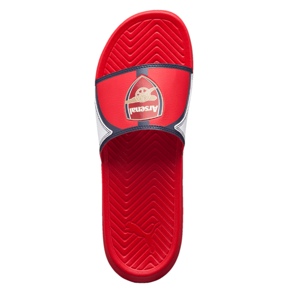 Puma Arsenal Popcat Sandals (White/Puma Red) | SoccerWearhouse