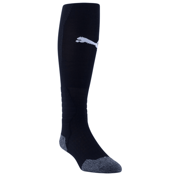 Puma Team Liga Socks (Black/White) | SoccerWearhouse