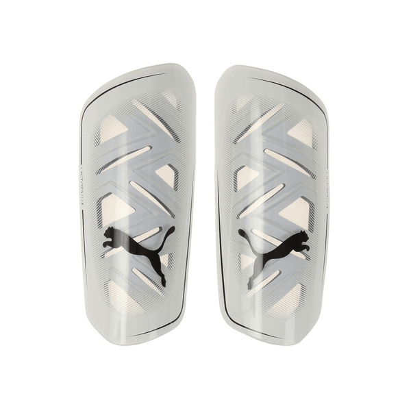 Puma Ultra Flex Sleeve Shin Guard (Puma White/Puma Black) | SoccerWearhouse