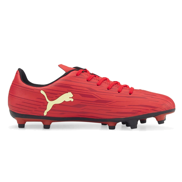 Puma red sales and yellow boots
