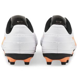 Puma Rapido III FG/AG Soccer Cleats (White/Neon Citrus/Artic Ice)