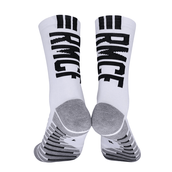 Real Madrid Crew Socks (White/Black) | SoccerWearhouse