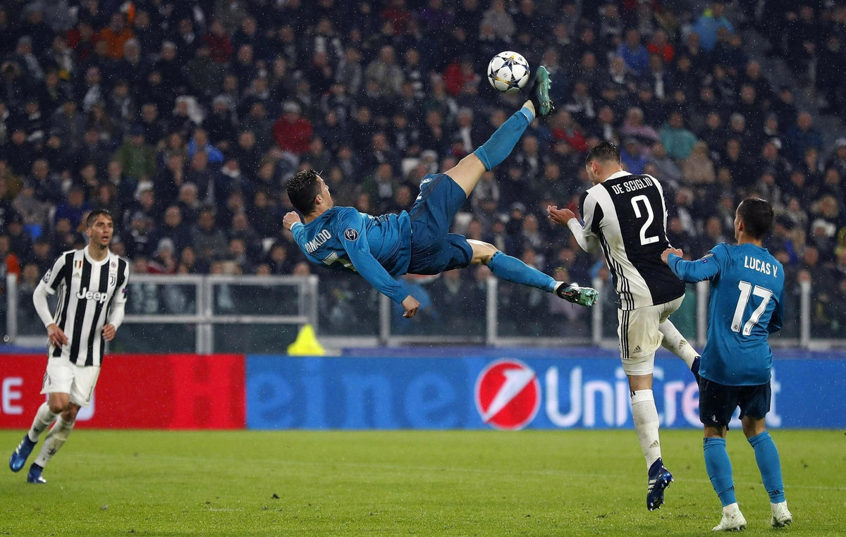 Real Madrid Cristiano Ronaldo Bicycle Kick vs Juventus Poster | SoccerWearhouse