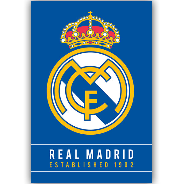 Real Madrid Crest 1902 Poster | Soccer Wearhouse