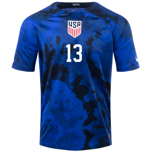 Nike United States Tim Ream Away Jersey 22/23 (Bright Blue/White)