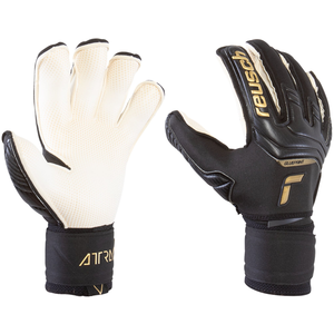 Reusch Attrakt Gold X Glueprint Ortho-Tec Goalkeeper Gloves (Black/Gold)