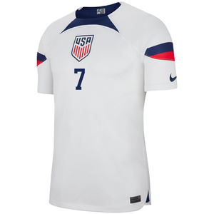 Nike United States Authentic Match Gio Reyna Home Jersey 22/23 (White/Loyal Blue)