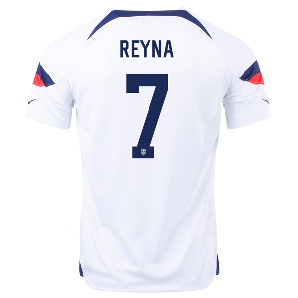 Nike Estados Unidos Gio Reyna Home Jersey 22/23 (Blanco/Azul)