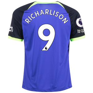 Nike Tottenham Hotspur Richarlison Away Jersey w/ EPL + No Room For Racism Patches 22/23 (Lapis/Black/White)