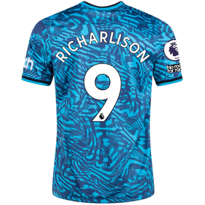 Nike Tottenham Richarlison Third Jersey w/ EPL + No Room For Racism Patch 22/23 (Dark Turquoise)