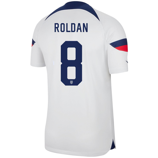 Nike United States Authentic Match Cristian Roldan Home Jersey 22/23 (Blanco/Azul)