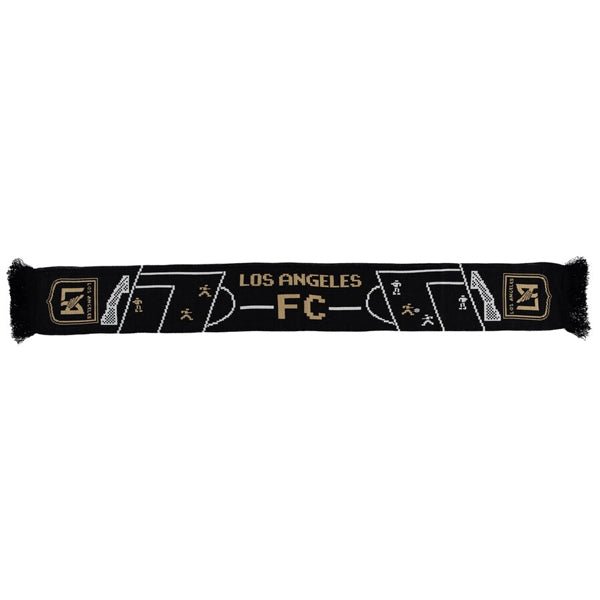 Ruffneck LAFC 8-Bit Scarf (Black/Gold) | SoccerWearhouse