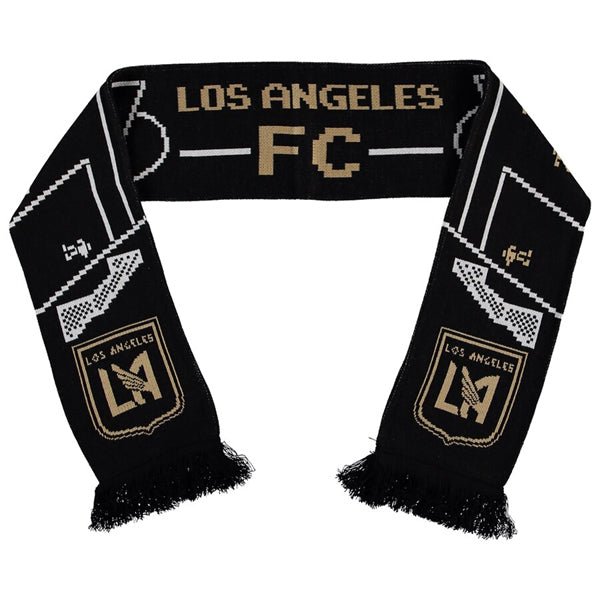 Ruffneck LAFC 8-Bit Scarf (Black/Gold) | SoccerWearhouse