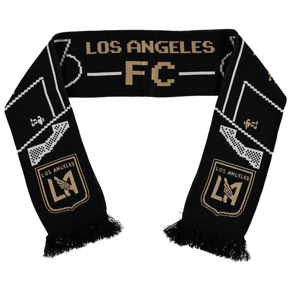 Ruffneck LAFC 8-Bit Scarf (Black/Gold) | Soccer Wearhouse