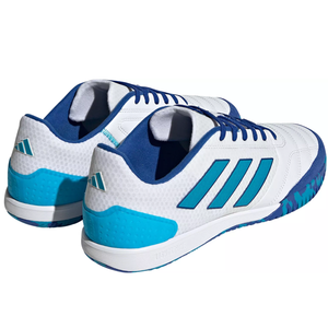 adidas Top Sala Competition Indoor Soccer Shoes (White/Bold Aqua/Team Royal Blue)