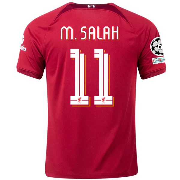Mauve historisk mandskab Nike Liverpool Mohamed Salah Home Jersey w/ Champions League Patches 2 -  Soccer Wearhouse