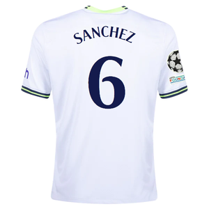 Nike Tottenham Davidson Sanchez Home Jersey w/ Champions League Patches 22/23 (White)