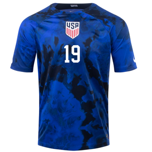 Nike United States James Sands Away Jersey 22/23 (Bright Blue/White)