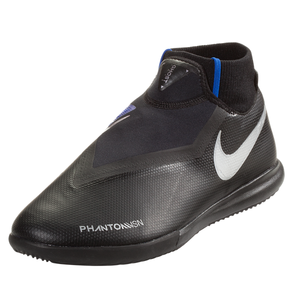 Nike Phantom VSN Academy IC Indoor Court Soccer Shoes (Black/Racer Blue) | Soccer Wearhouse