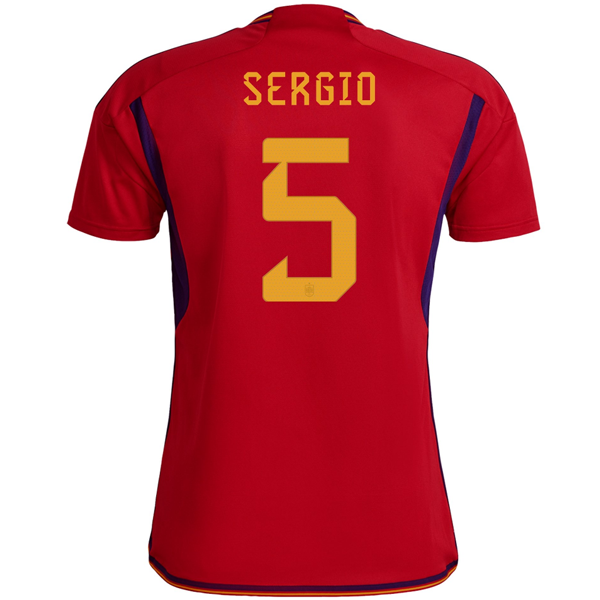 adidas Spain Women's Team 22 Home Authentic Jersey - Red