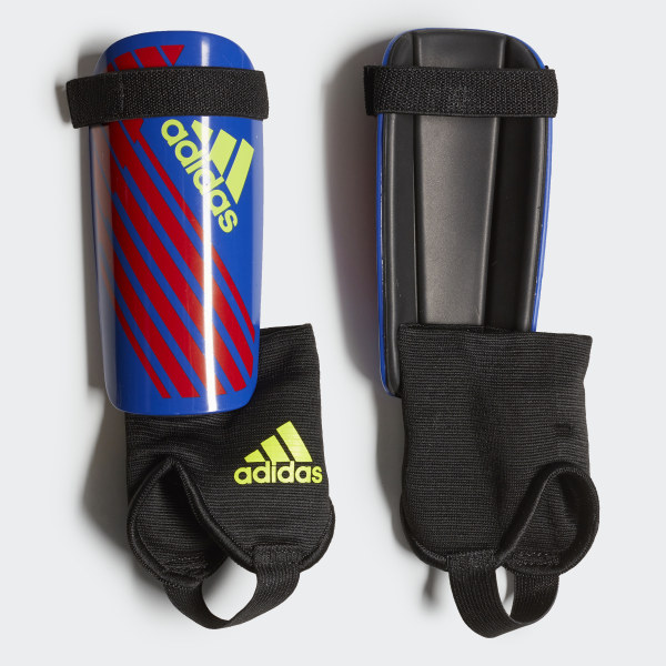Adidas X Youth Shin Guard (Red/Blue/Solar) | Soccer Wearhouse
