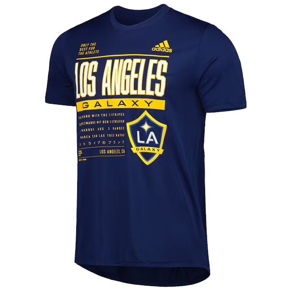 adidas LA Galaxy Pregame Shirt (Navy/Yellow)