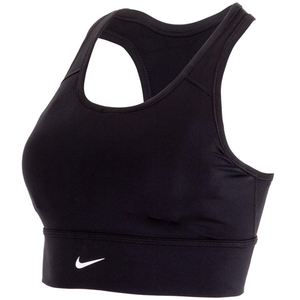Nike Dri-Fit Womens Swoosh Longline Sports Bra (Black)