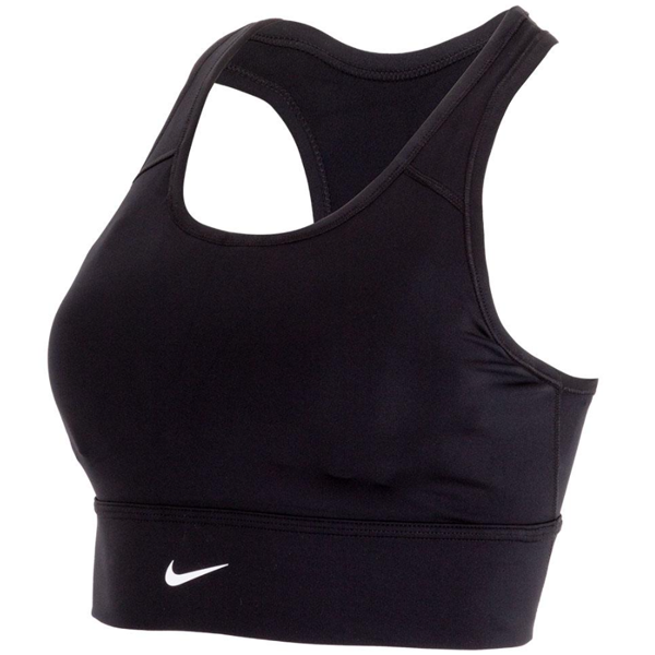 Nike Dri-Fit Womens Swoosh Longline Bra (Black)