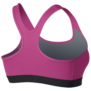 Nike Womens Padded Sports Bra (Pink/Black)