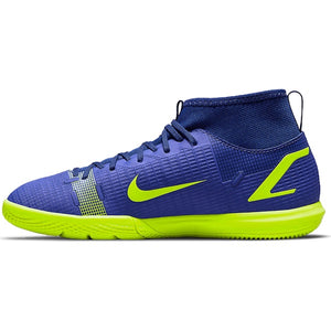 Nike Jr. Superfly 8 Academy Indoor Shoes (Sapphire/Volt)