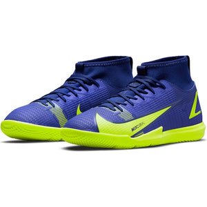 Nike Jr. Superfly 8 Academy Indoor Shoes (Sapphire/Volt)