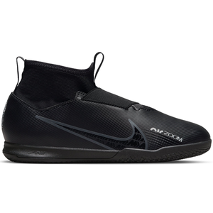 Nike Jr. Zoom Superfly 9 Academy IC Soccer Shoes (Black/Dark Smoke)