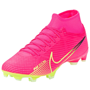 Nike Zoom Superfly 9 Academy FG/MG Soccer Cleats (Pink Blast/Volt-Gridiron)