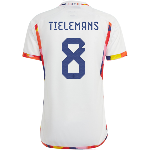 slids lampe Misbrug adidas Belgium Youri Tielemans Away Jersey 22/23 (White/Multi) - Soccer  Wearhouse