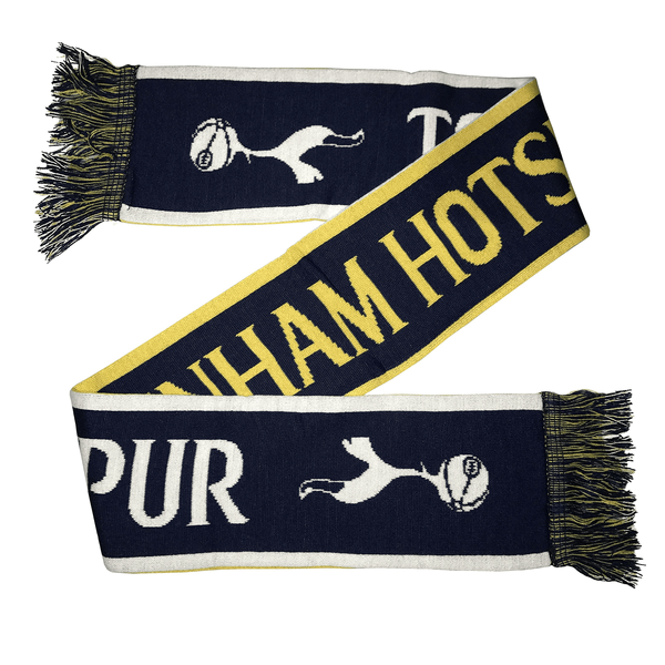 Tottenham Hotspurs Fan Soccer Scarf (Navy/White/Yellow) | Soccer Wearhouse