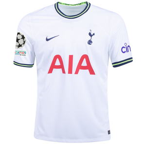 Nike Tottenham Davidson Sanchez Home Jersey w/ Champions League Patches 22/23 (White)