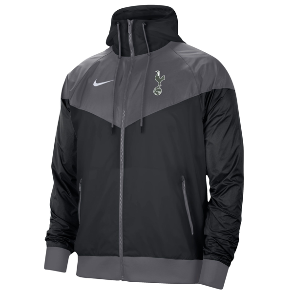 Nike Tottenham Windbreaker Jacket 22/23 (Black/Grey) - Soccer Wearhouse