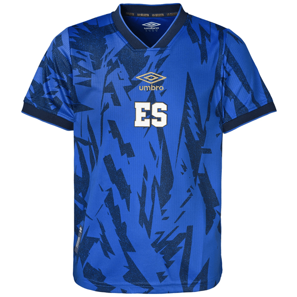Umbro Youth El Salvador Home Jersey 23/24 (Blue) | SoccerWearhouse