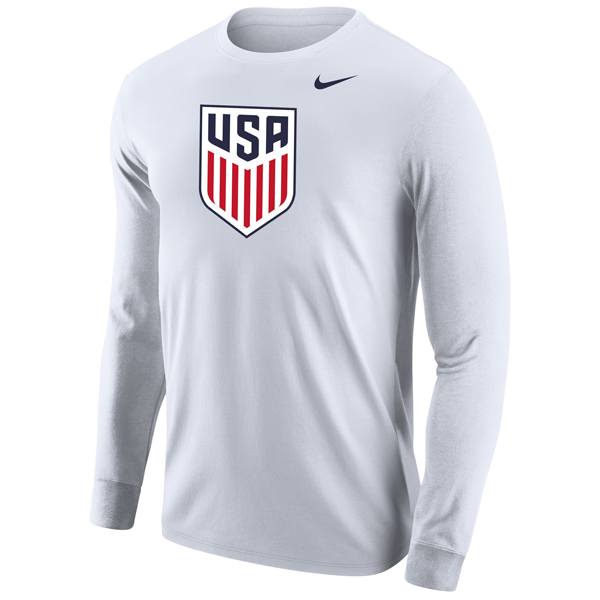 excursionismo tarta Contribuir Camiseta de manga larga Nike Estados Unidos (blanco) - Soccer Wearhouse