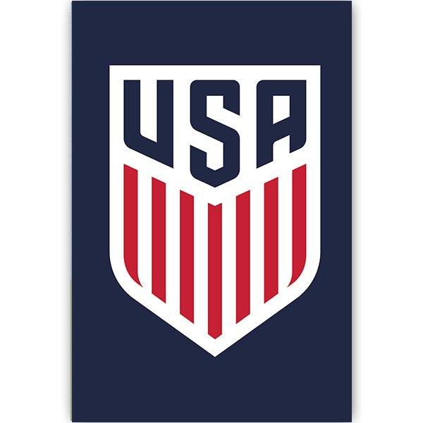 US Soccer Crest Poster (Navy) | SoccerWearhouse